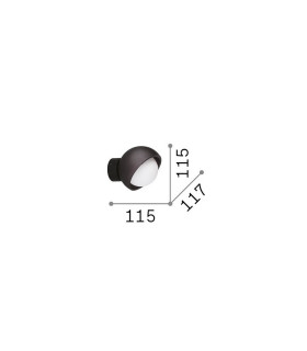 Bloom 12cm Globe Wall Lights Black 1x G9-2