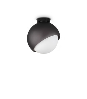 Bloom 22cm Globe Ceiling Light Black 1x E27-1