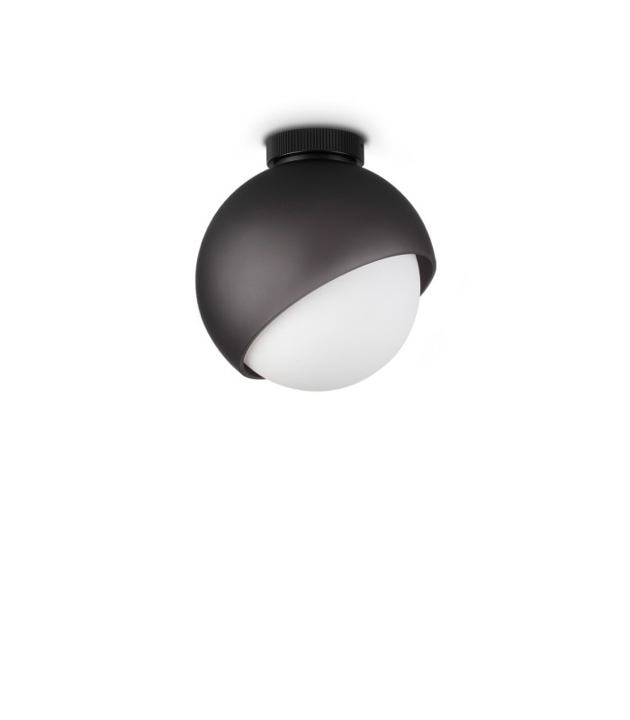 Bloom 22cm Globe Ceiling Light Black 1x E27-1