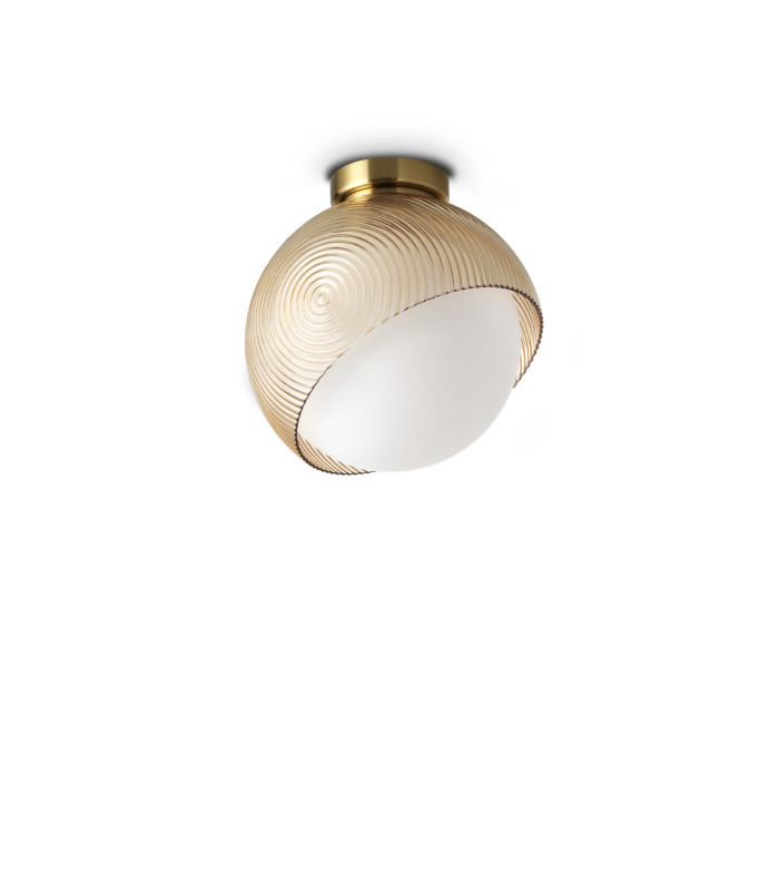 Bloom 22cm Globe Ceiling Light Brass 1x E27-1