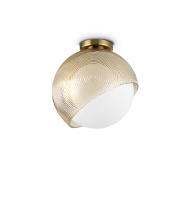 Bloom 30cm Globe Ceiling Light Brass 1x E27-1