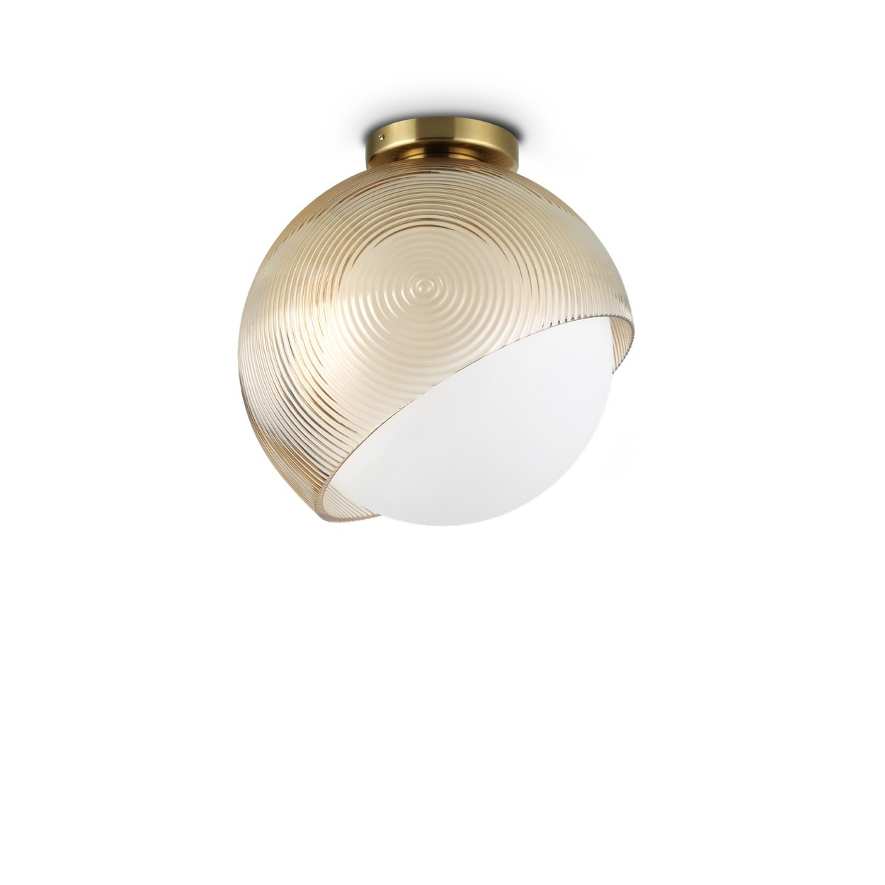 Bloom 30cm Globe Ceiling Light Brass 1x E27