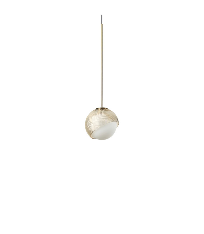 Bloom 12cm Globe Pendant Ceiling Light Brass 1x G9-1