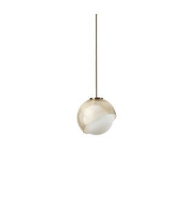 Bloom 12cm Globe Pendant Ceiling Light Brass 1x E27-1