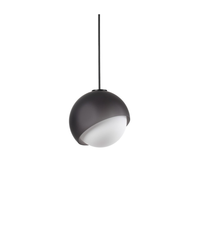 Bloom 22cm Globe Pendant Ceiling Light Black 1x E27-1