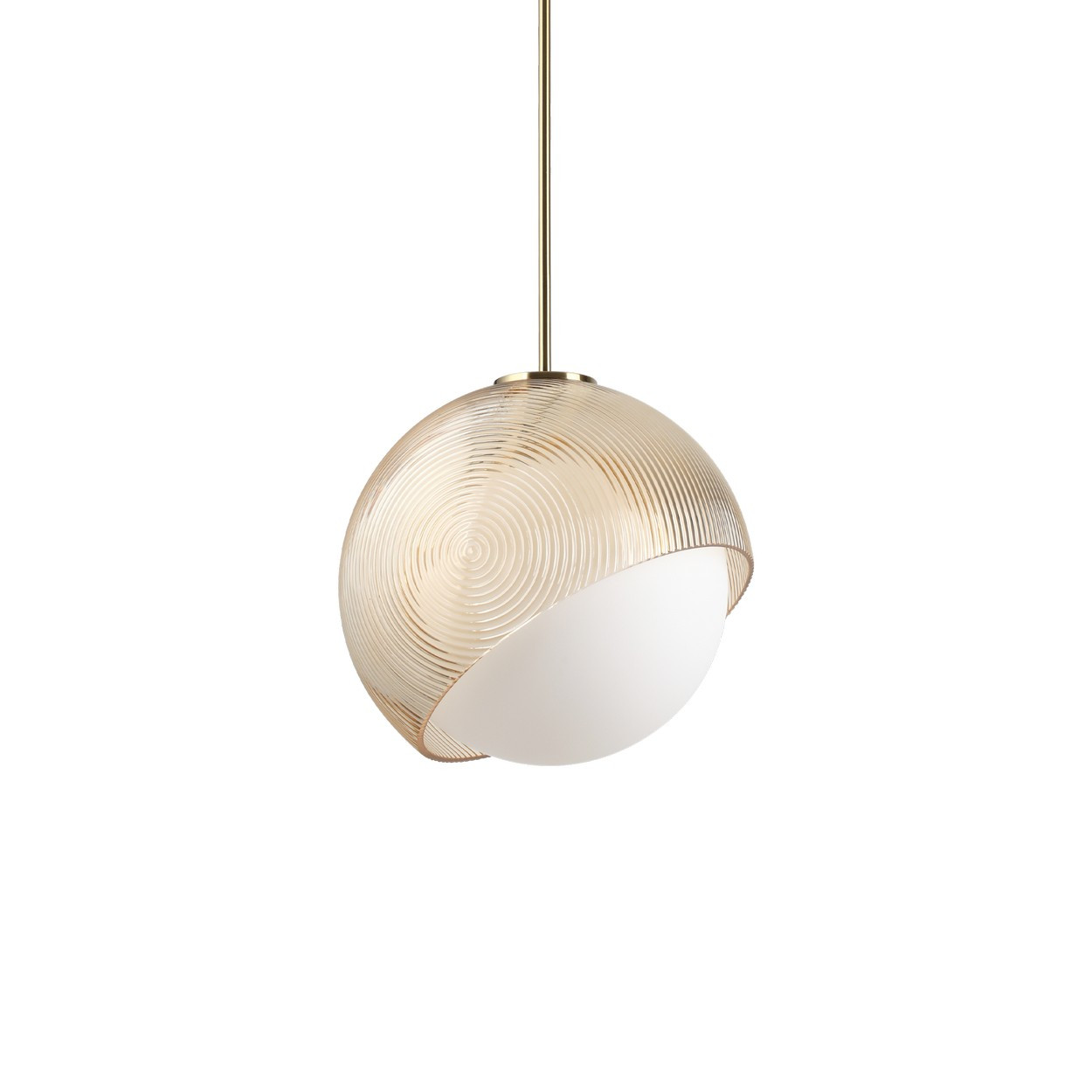 Bloom 30cm Globe Pendant Ceiling Light Brass 1x E27