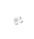 Cotton 15cm Globe Wall Lights White 1x G9-2