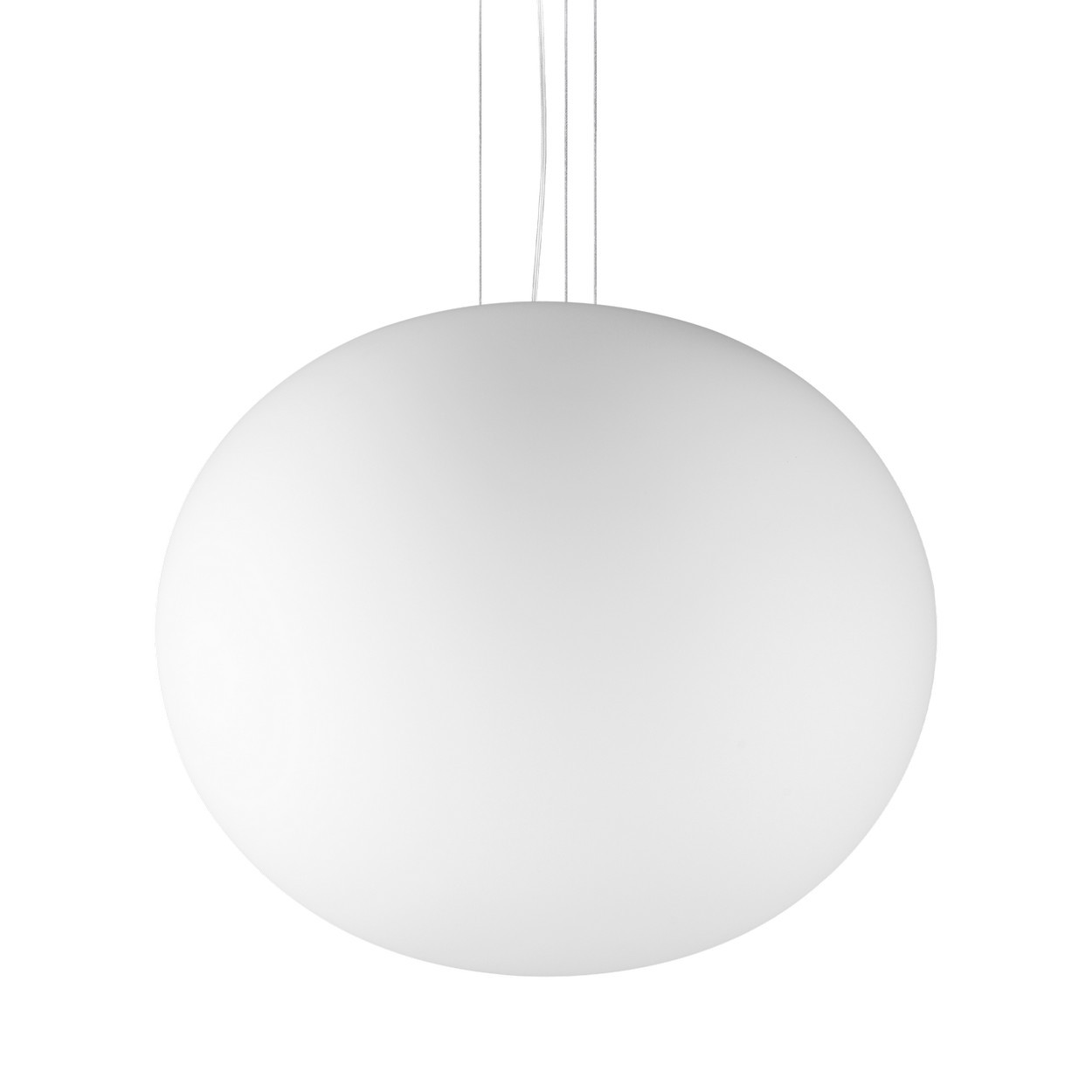 Cotton 50cm Globe Pendant Ceiling Light White 1x E27