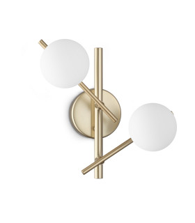 Atlas Globe Wall Lights Gold 2x G9-1