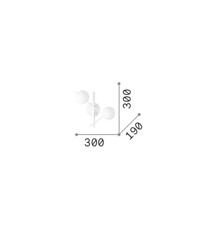 Atlas Globe Wall Lights Gold 2x G9-2