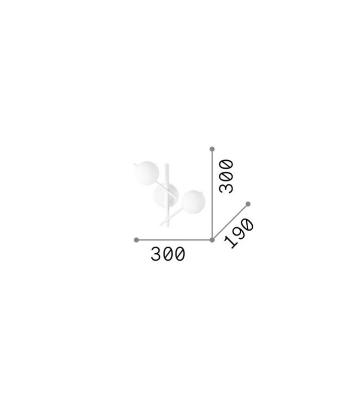 Atlas Globe Wall Lights Gold 2x G9-2