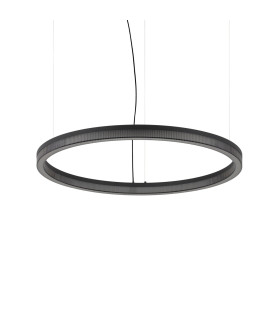 Crown 80cm Integrated LED Pendant Ceiling Light Black 4300lm 3000K-1