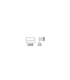 Delta 30cm Up & Down Wall Lamp Black 3x G9-2