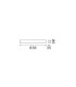 Delta 83cm Up & Down Wall Lamp Cement 1x LED 3350lm 3000K-2