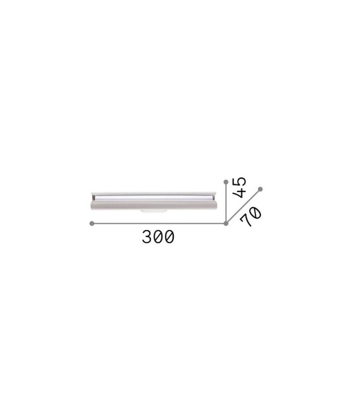 Dorica Integrated LED Wall Lamp Black 930lm 3000K-2