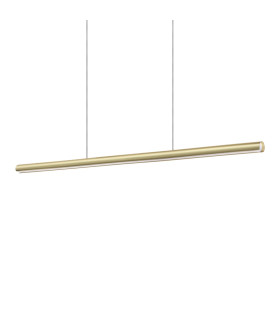 Dorica Bar Pendant Ceiling Light Brass 1x LED 4000lm 3000K Dimmable-1