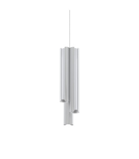 Dorica Slim Pendant Ceiling Light White 3x LED 2750lm 3000K Dimmable-1