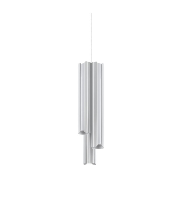 Dorica Slim Pendant Ceiling Light White 3x LED 2750lm 3000K Dimmable-1