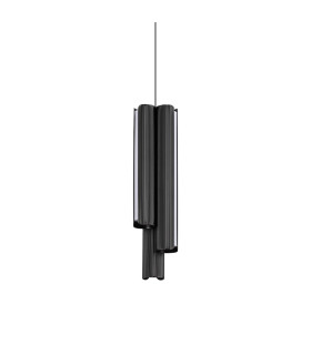 Dorica Slim Pendant Ceiling Light Black 3x LED 2750lm 3000K Dimmable-1