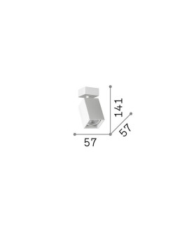 Dynamite Square Single Spotlight White 1x GU10-2