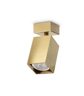 Dynamite Square Single Spotlight Brass 1x GU10-1