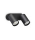 Dynamite Twin Ceiling Spotlight Black 2x GU10-1