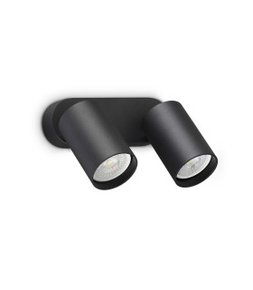 Dynamite Twin Ceiling Spotlight Black 2x GU10-1
