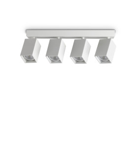 Dynamite Square Ceiling Spotlight Bar White 4x GU10-1