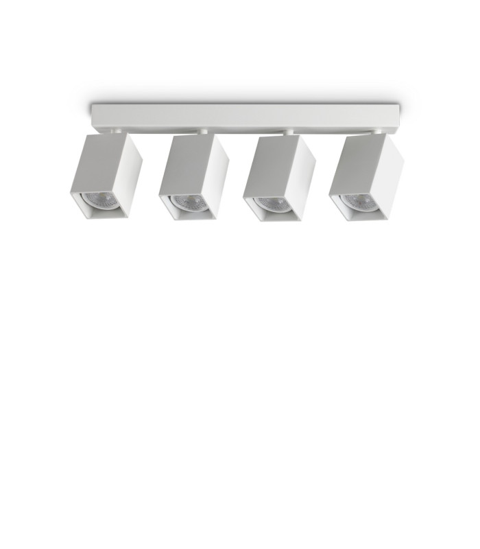 Dynamite Square Ceiling Spotlight Bar White 4x GU10-1