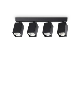 Dynamite Square Ceiling Spotlight Bar Black 4x GU10-1