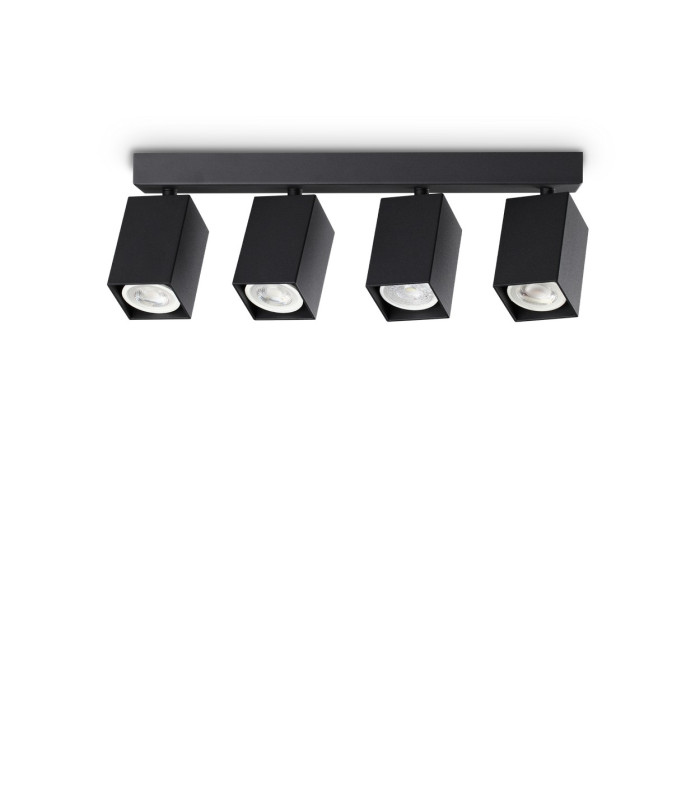 Dynamite Square Ceiling Spotlight Bar Black 4x GU10-1