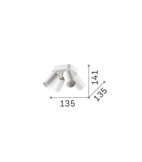Dynamite Ceiling Spotlight Clusters Black 4x GU10-2