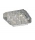 Flush Ceiling Square 9 Light Polished Chrome, Crystal - 1