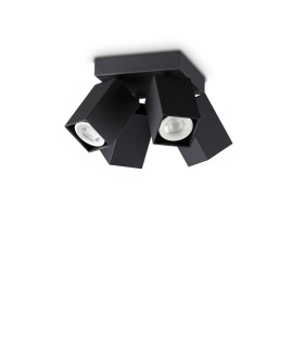 Dynamite Square Ceiling Spotlight Clusters Black 4x GU10-1