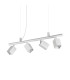 Dynamite Square Bar Pendant Ceiling Light White 4x GU10-1