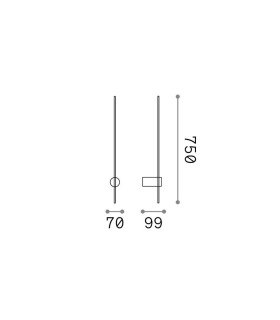 Essence Integrated LED Wall Lamp Brass 1350lm 3000K-2