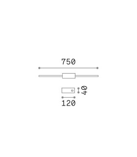Essence Integrated LED Wall Lamp Brass 1250lm 3000K-2
