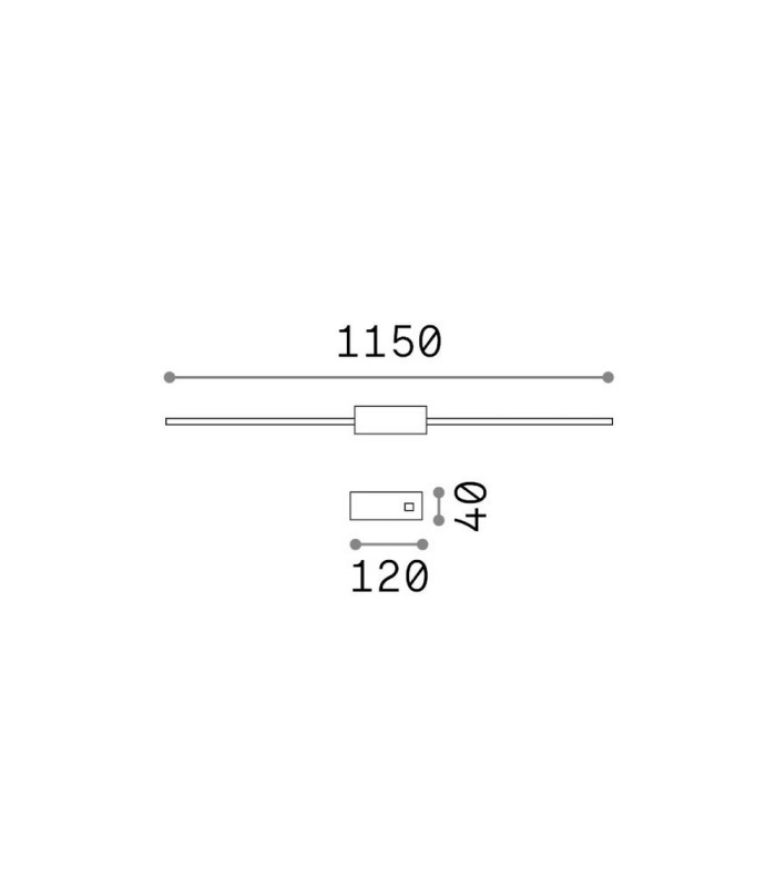 Essence Integrated LED Wall Lamp Brass 2000lm 3000K-2