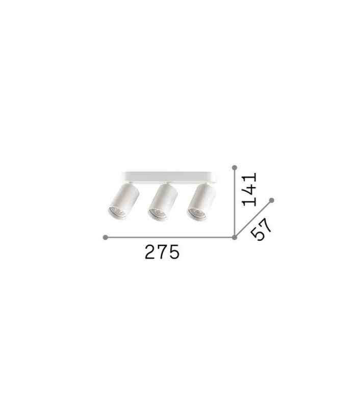 Dynamite Ceiling Spotlight Bar White 3x GU10-2