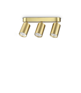 Dynamite Ceiling Spotlight Bar Brass 3x GU10-1