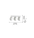 Dynamite Square Ceiling Spotlight Bar White 3x GU10-2