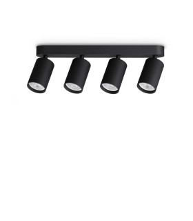 Dynamite Ceiling Spotlight Bar Black 4x GU10-1