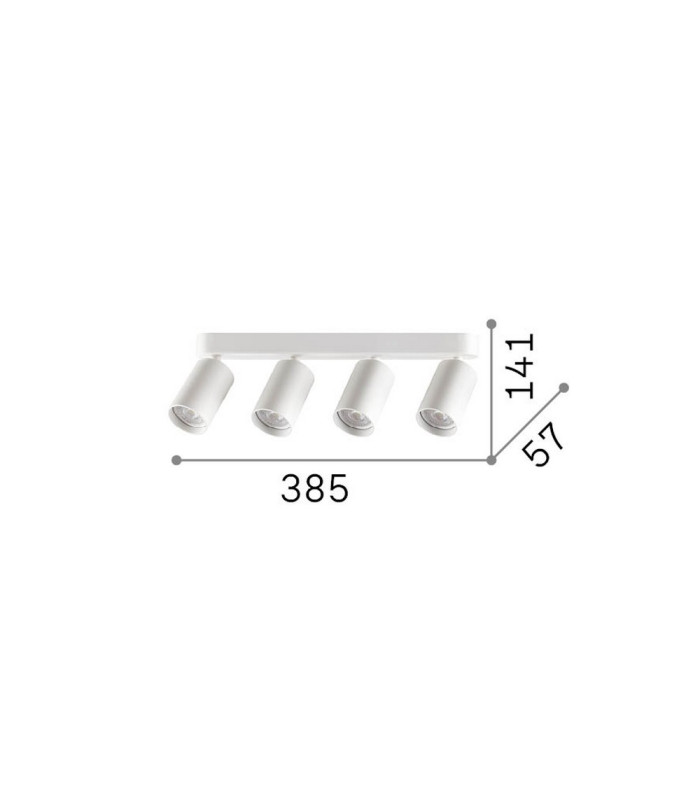 Dynamite Ceiling Spotlight Bar Black 4x GU10-2
