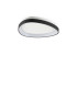 Gemini Integrated LED Semi Flush Ceiling Light Black 2950lm 4000K-1