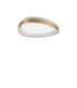 Gemini Integrated LED Semi Flush Ceiling Light Brass 2950lm 4000K-1
