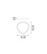 Gemini Integrated LED Semi Flush Ceiling Light White 3550lm 4000K-2