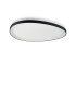 Gemini Integrated LED Semi Flush Ceiling Light Black 4650lm 4000K-1
