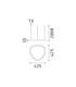 Gemini Integrated LED Pendant Ceiling Light White 4350lm 4000K-2