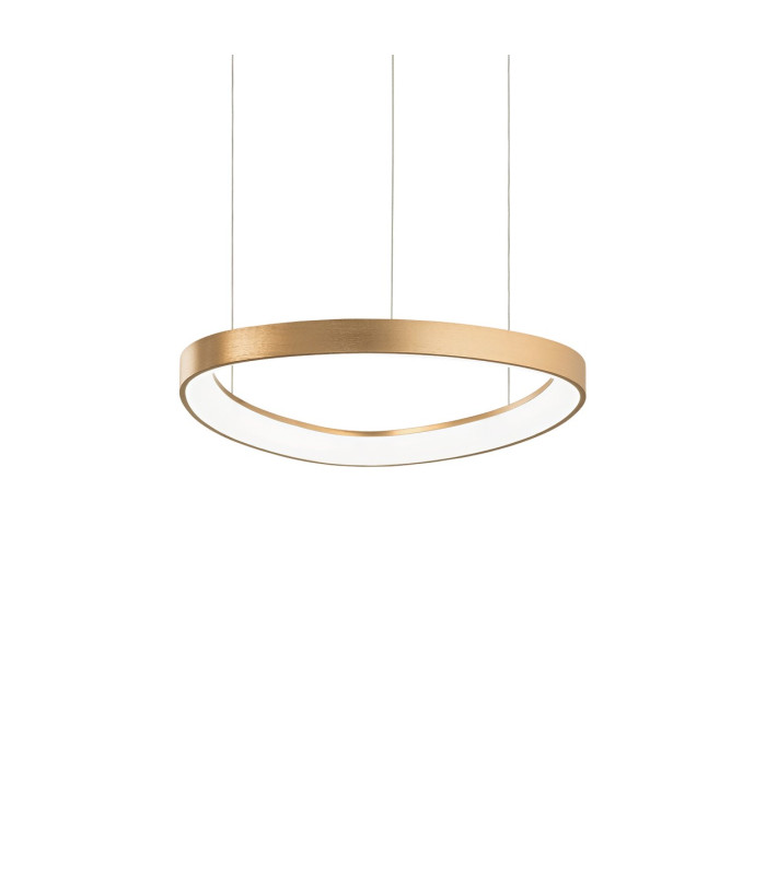 Gemini Integrated LED Pendant Ceiling Light Brass 4350lm 4000K-1