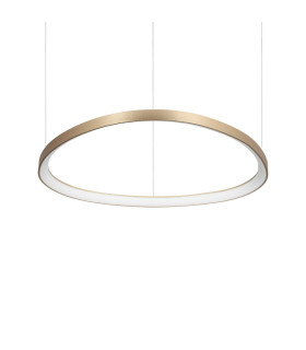 Gemini Integrated LED Pendant Ceiling Light Brass 6600lm 4000K-1
